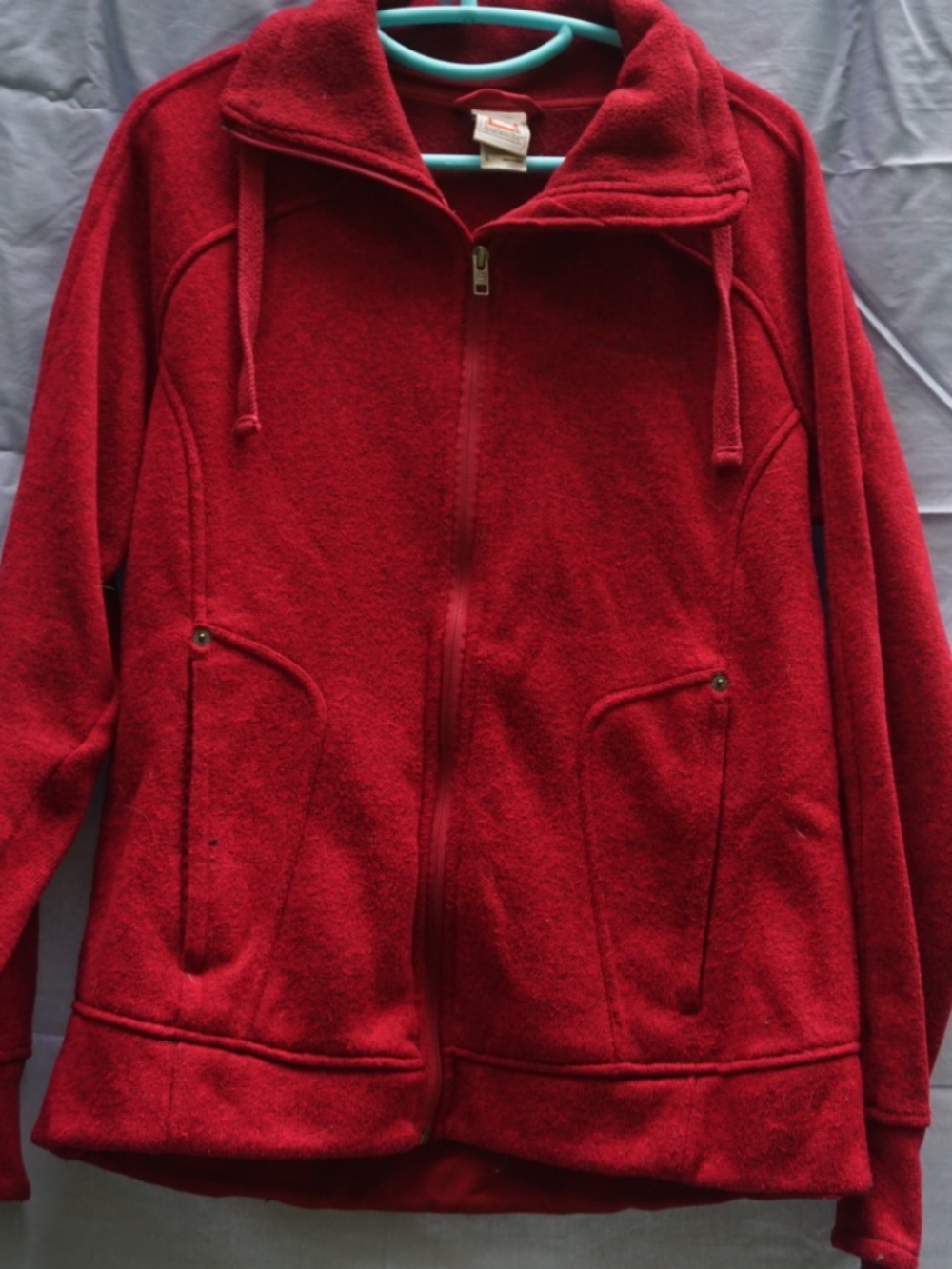 Avalanche Red Fleece Full Zip Jacket